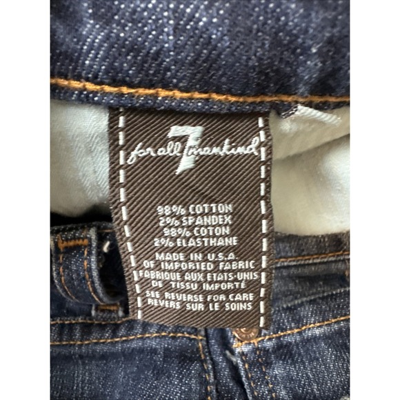 7 For All Mankind Roxanne Women's Jeans‎ Size 28 Blue Denim Stretch Skinny - Picture 5 of 6